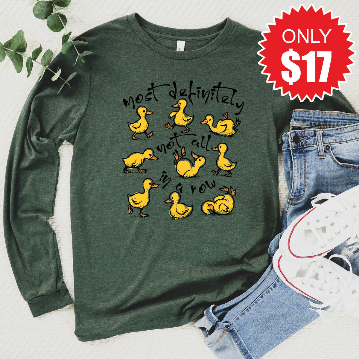 Not All Long Sleeve - Heather Forest - 17 product image 1