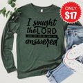 I Sought The Lord Long Sleeve - Heather Forest - 17 product image 1