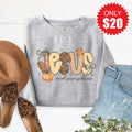 Jesus And Pumpkins Sweatshirt - Heather Grey - 20 product image 1