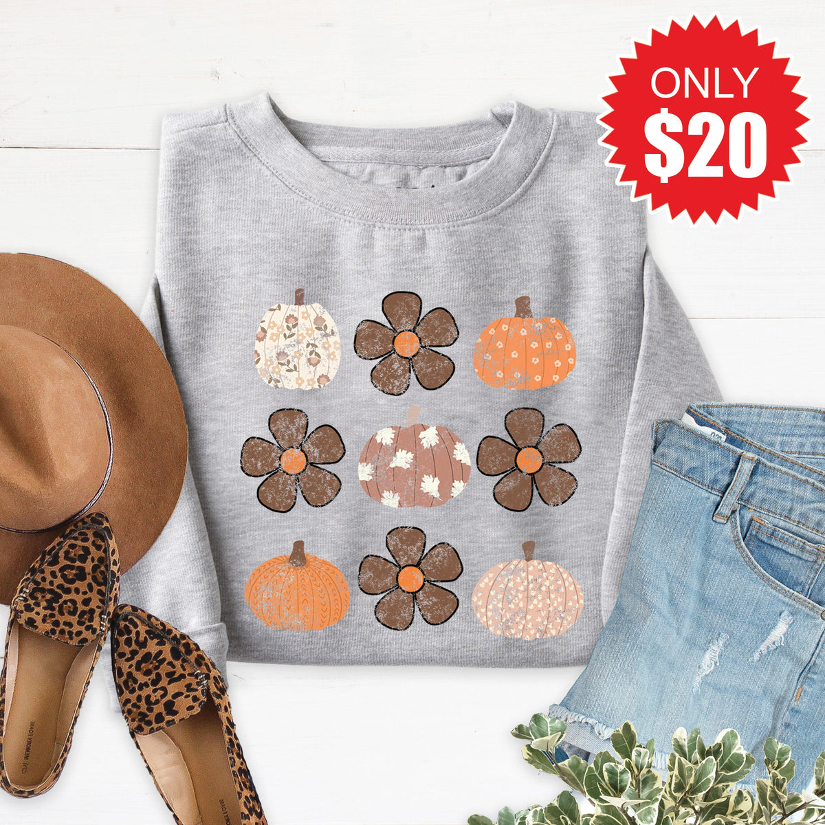 Fall Sweatshirt - Heather Grey - 20 product image 1