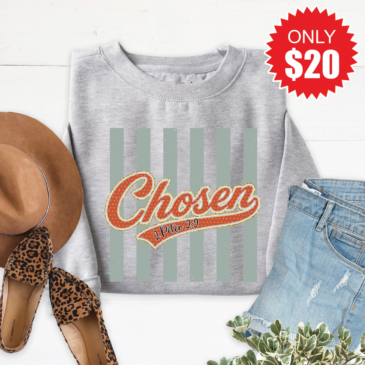 Chosen Sweatshirt - Heather Grey - 20 product image 1