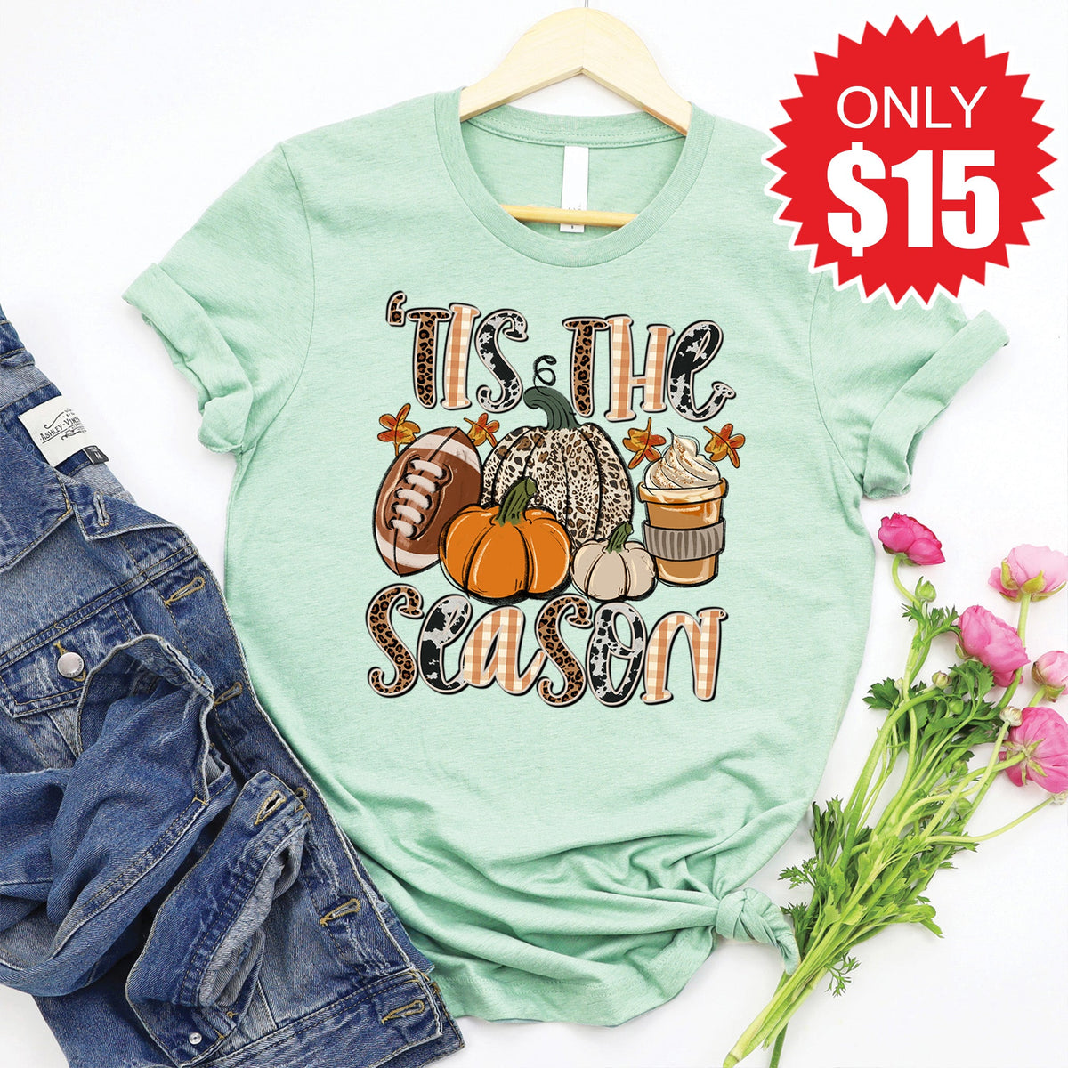 Tis The Season Tee - Heather Honeydew - 15 product image 1