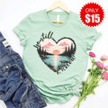 Be Still Lake Tee - Heather Honeydew - 15 product image 1