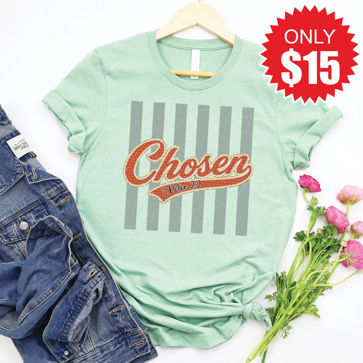 Chosen Tee - Heather Honeydew - 15 product image 1