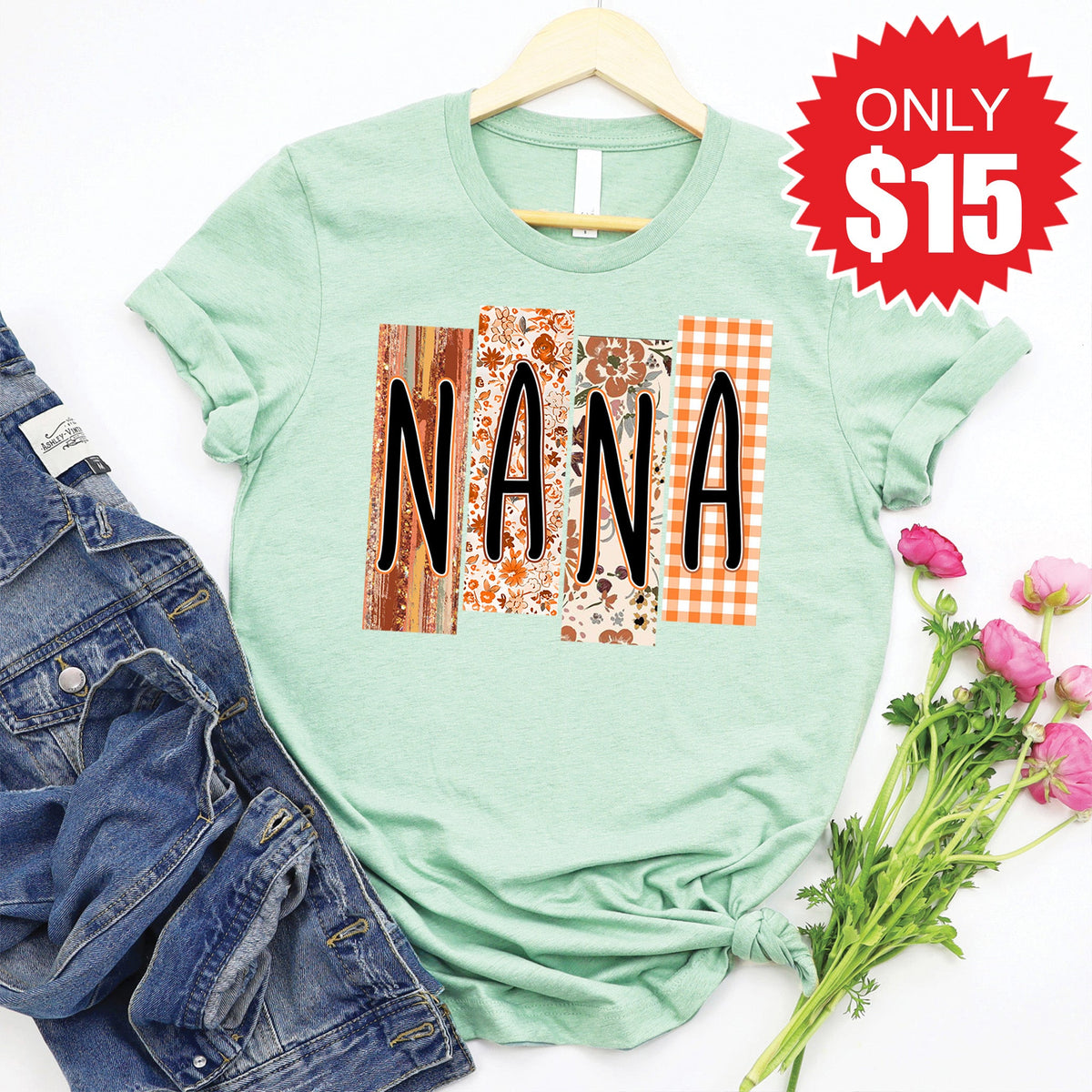 Nana Tee - Heather Honeydew - 15 product image 1