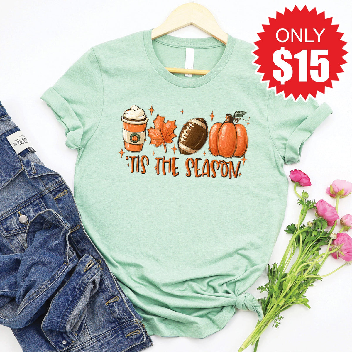 Tis the Season Tee - Heather Honeydew - 15 product image 1