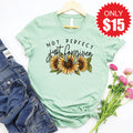Not Perfect Just Forgiven Tee - Heather Honeydew - 15 product image 1