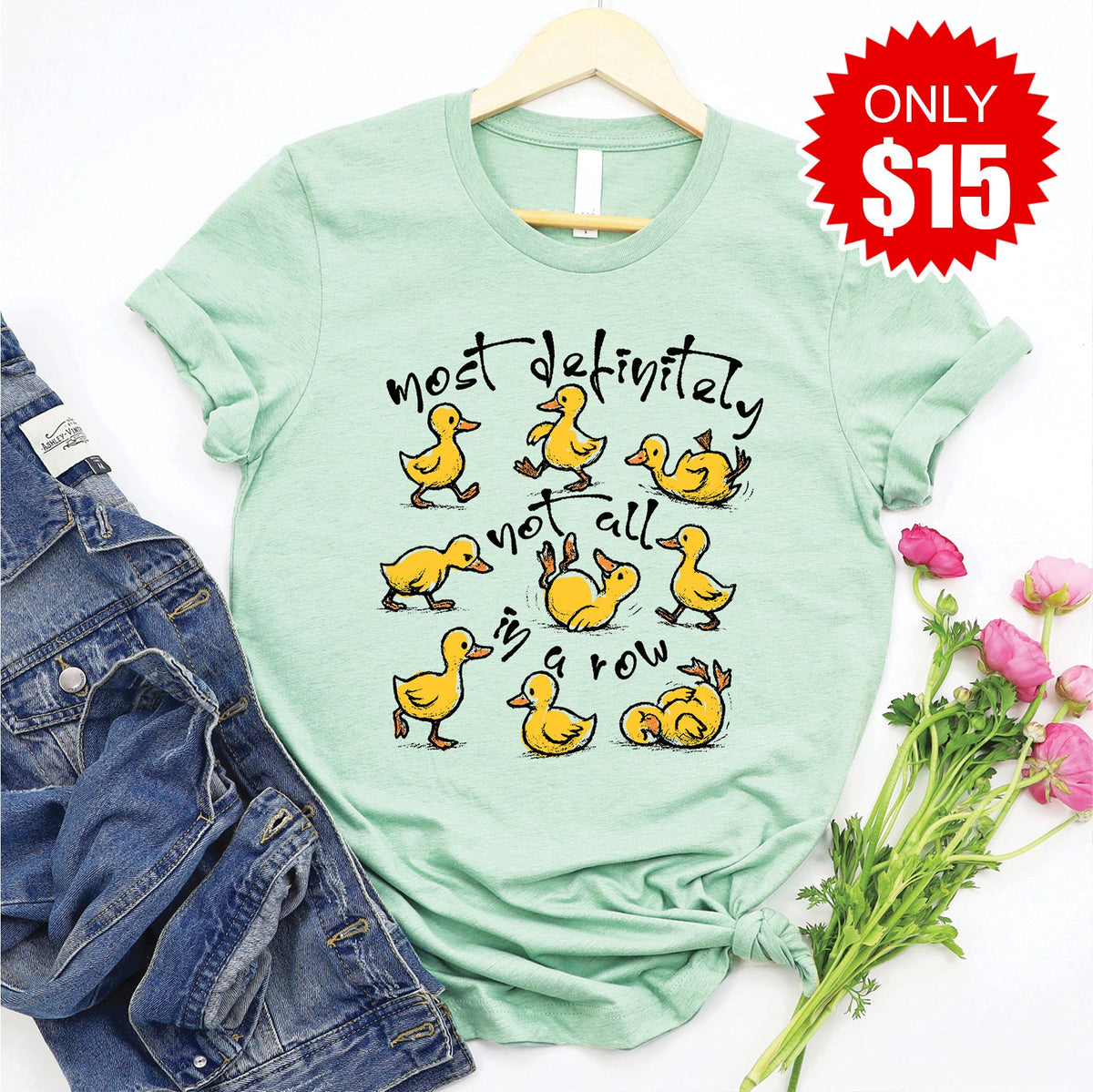 Not All Tee - Heather Honeydew - 15 product image 1