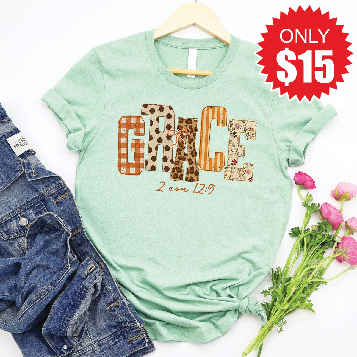 Grace Tee - Heather Honeydew - 15 product image 1