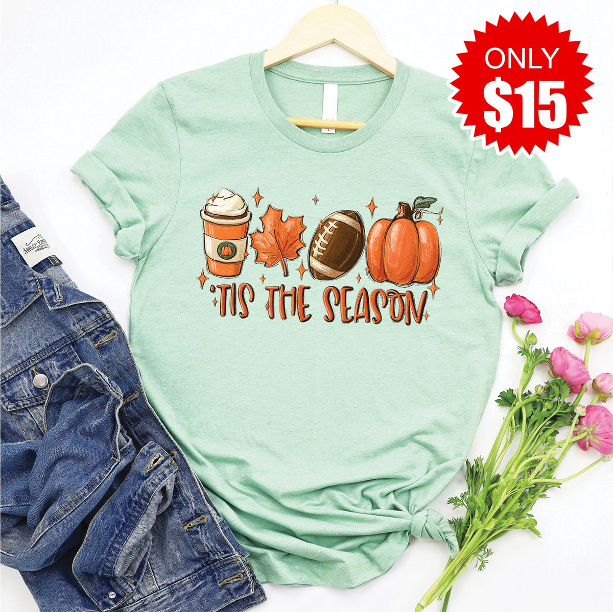 Tis The Season Tee - Heather Honeydew - 15 product image 1