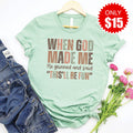 When God Made Me Tee - Heather Honeydew - 15 product image 1