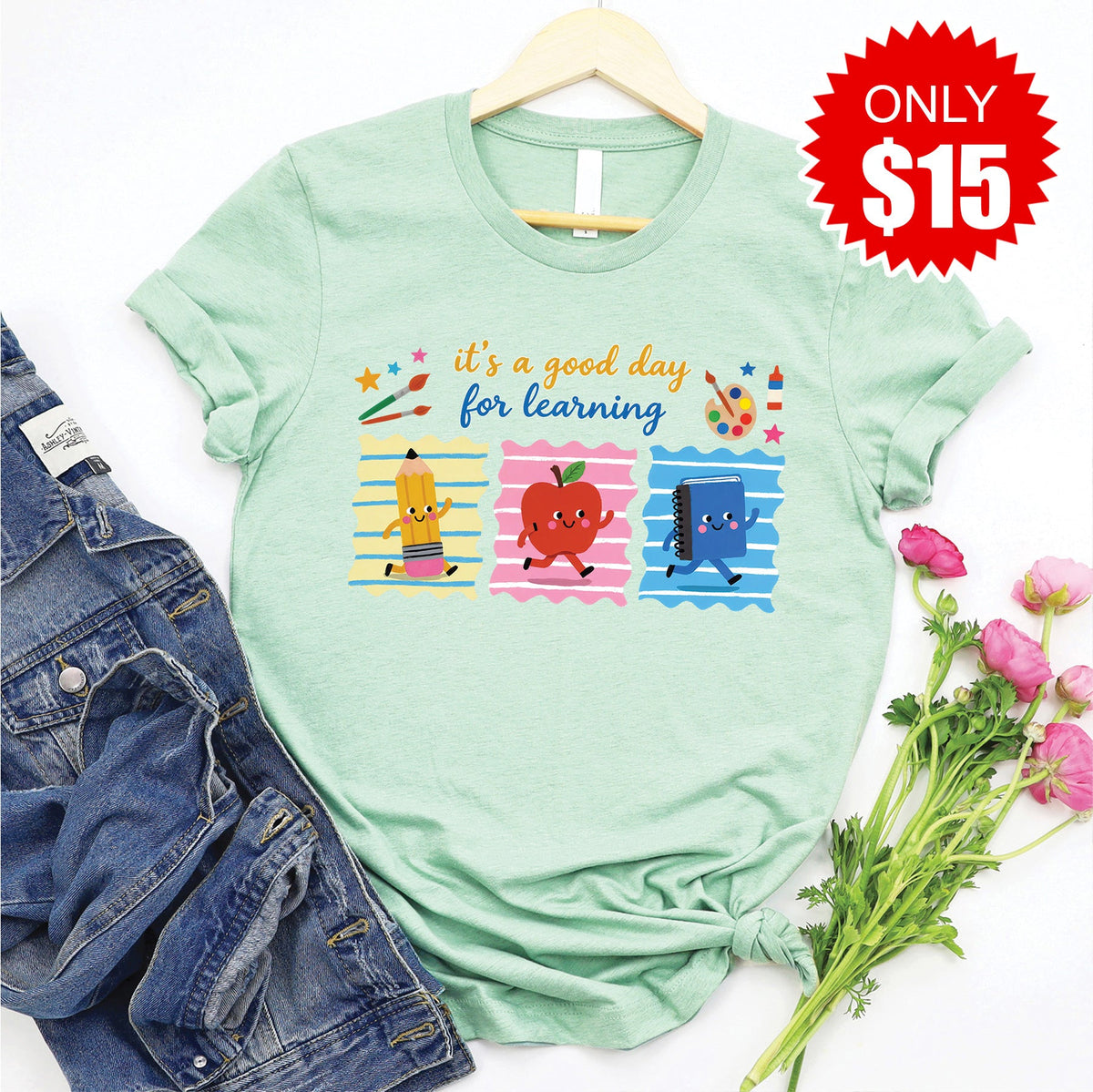 Good Day Tee - Heather Honeydew - 15 product image 1