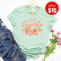 Just Peachy Tee - Heather Honeydew - 15 product image 1