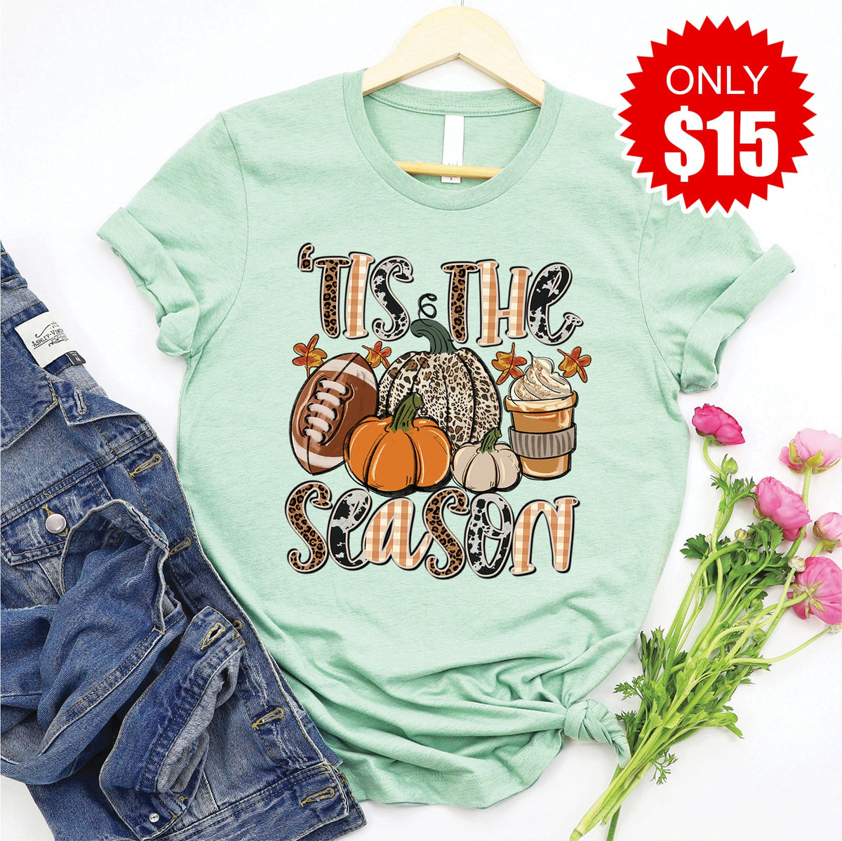 Tis The Season Tee - Heather Honeydew - 15 product image 1