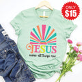 Jesus Makes All Things New Tee - Heather Honeydew - 15 product image 1