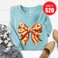 Fall Bow Sweatshirt - Heather Lagoon - 20 product image 1