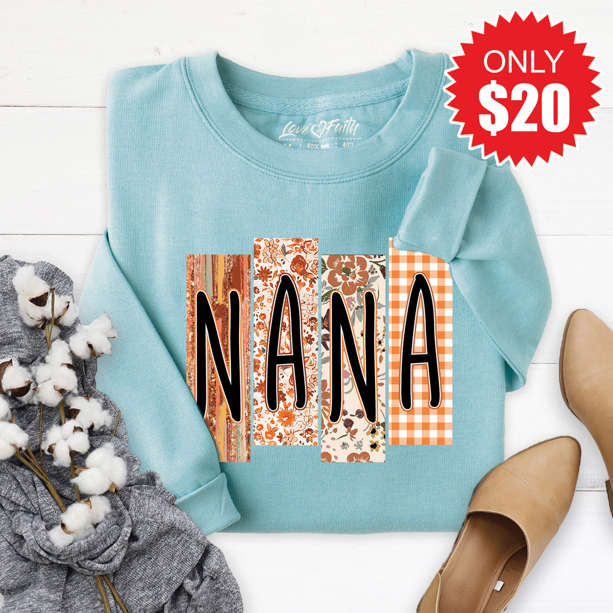 Nana Sweatshirt - Heather Lagoon - 20 product image 1