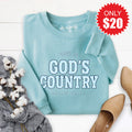 God's Country Sweatshirt - Heather Lagoon - 20 product image 1