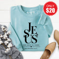 Jesus Sweatshirt - Heather Lagoon - 20 product image 1