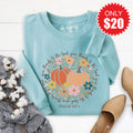 Give Thanks Sweatshirt - Heather Lagoon - 20 product image 1