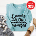 I Sought The Lord Sweatshirt - Heather Lagoon - 20 product image 1