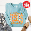 Fall For Jesus Sweatshirt - Heather Lagoon - 20 product image 1
