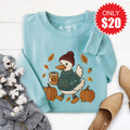Bruh Its Fall Sweatshirt - Heather Lagoon - 20 product image 1
