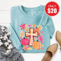 Cross Fall Sweatshirt - Heather Lagoon - 20 product image 1