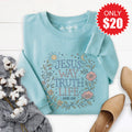 Way Truth Life Sweatshirt - Heather Lagoon - 20 product image 1