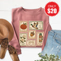 Fall Stamps Sweatshirt - Heather Mauve - 20 product image 1