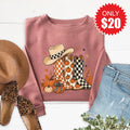 Fall Boots Sweatshirt - Heather Mauve - 20 product image 1