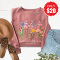 Wild Flowers Grow Sweatshirt - Heather Mauve - 20 product image 1