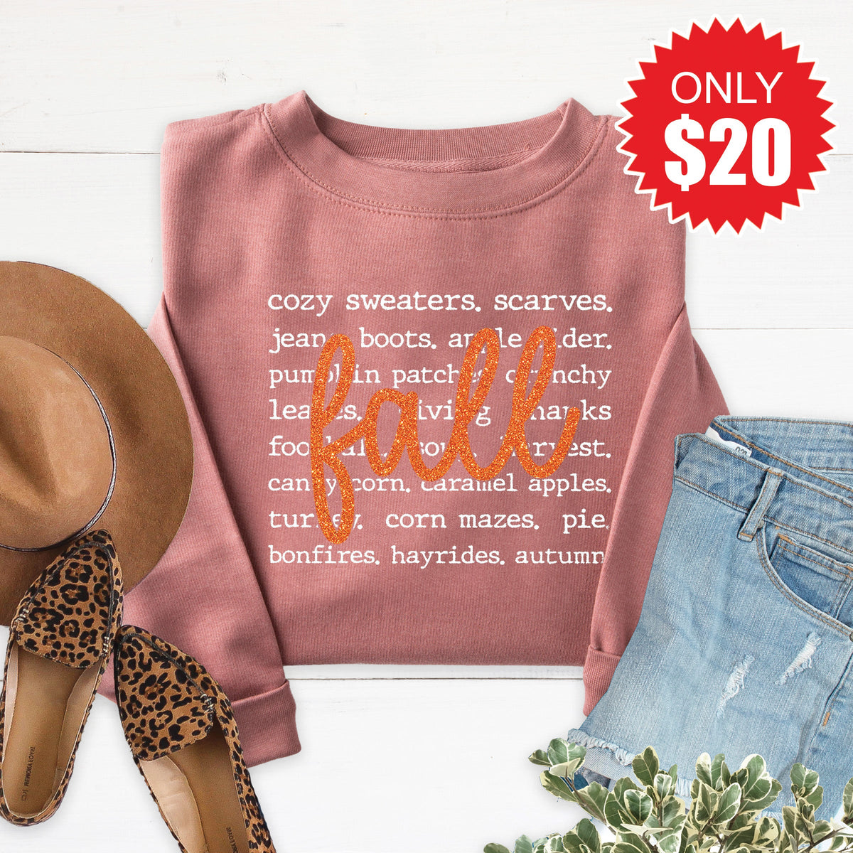 Fall Sweatshirt - Heather Mauve - 20 product image 1