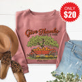 Give Thanks Sweatshirt - Heather Mauve - 20 product image 1