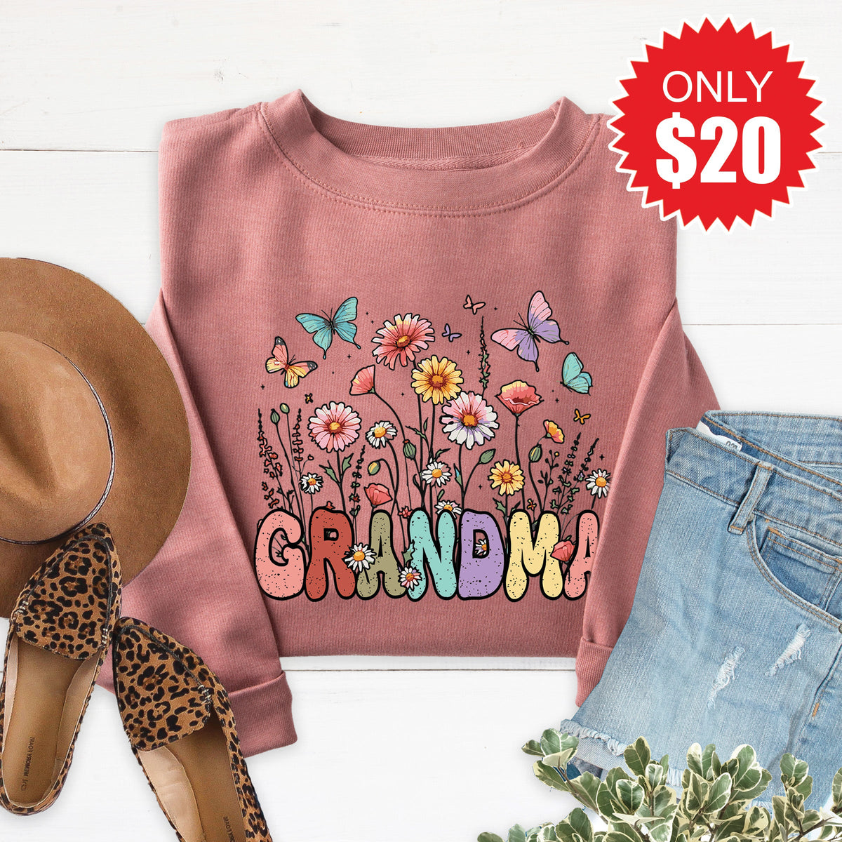 Grandma Sweatshirt - Heather Mauve - 20 product image 1