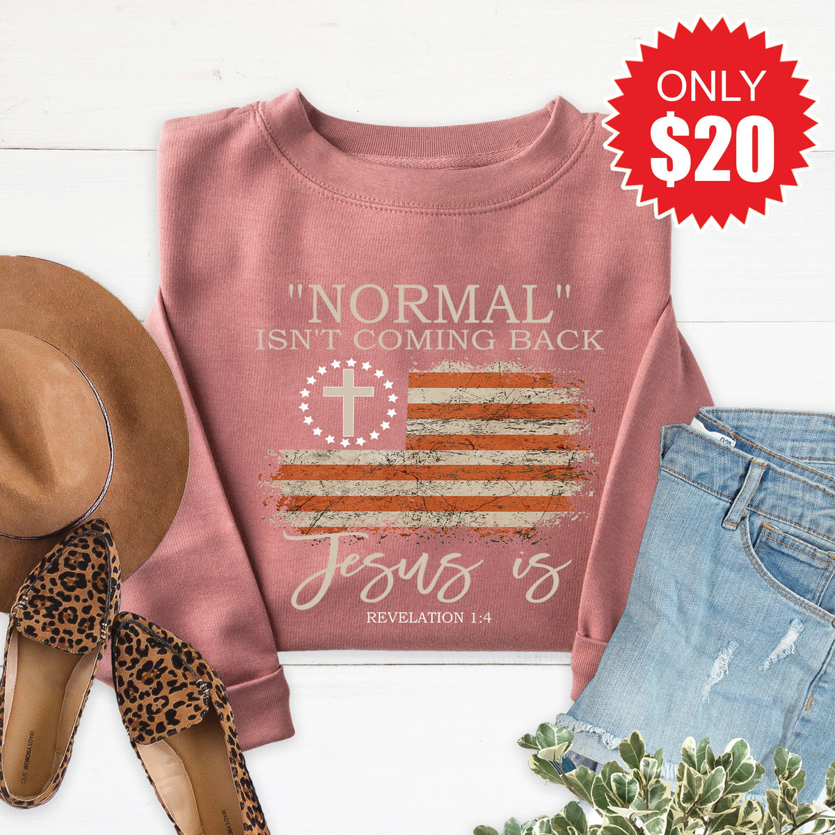 Normal Isn't Coming Back Sweatshirt - Heather Mauve - 20 product image 1