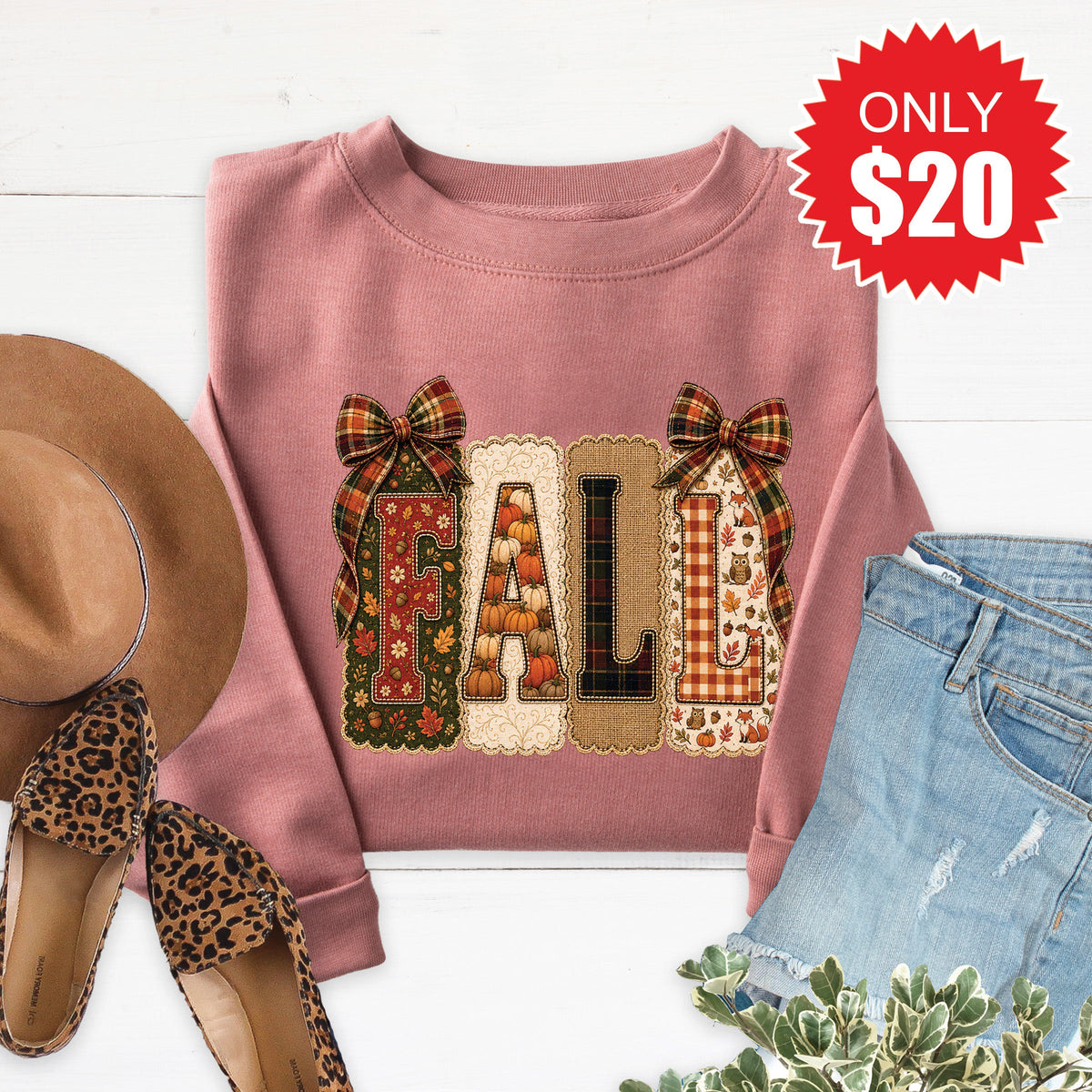 Fall Sweatshirt - Heather Mauve - 20 product image 1