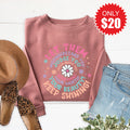 Let Them Sweatshirt - Heather Mauve - 20 product image 1