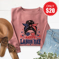Happy Labor Day Sweatshirt - Heather Mauve - 20 product image 1