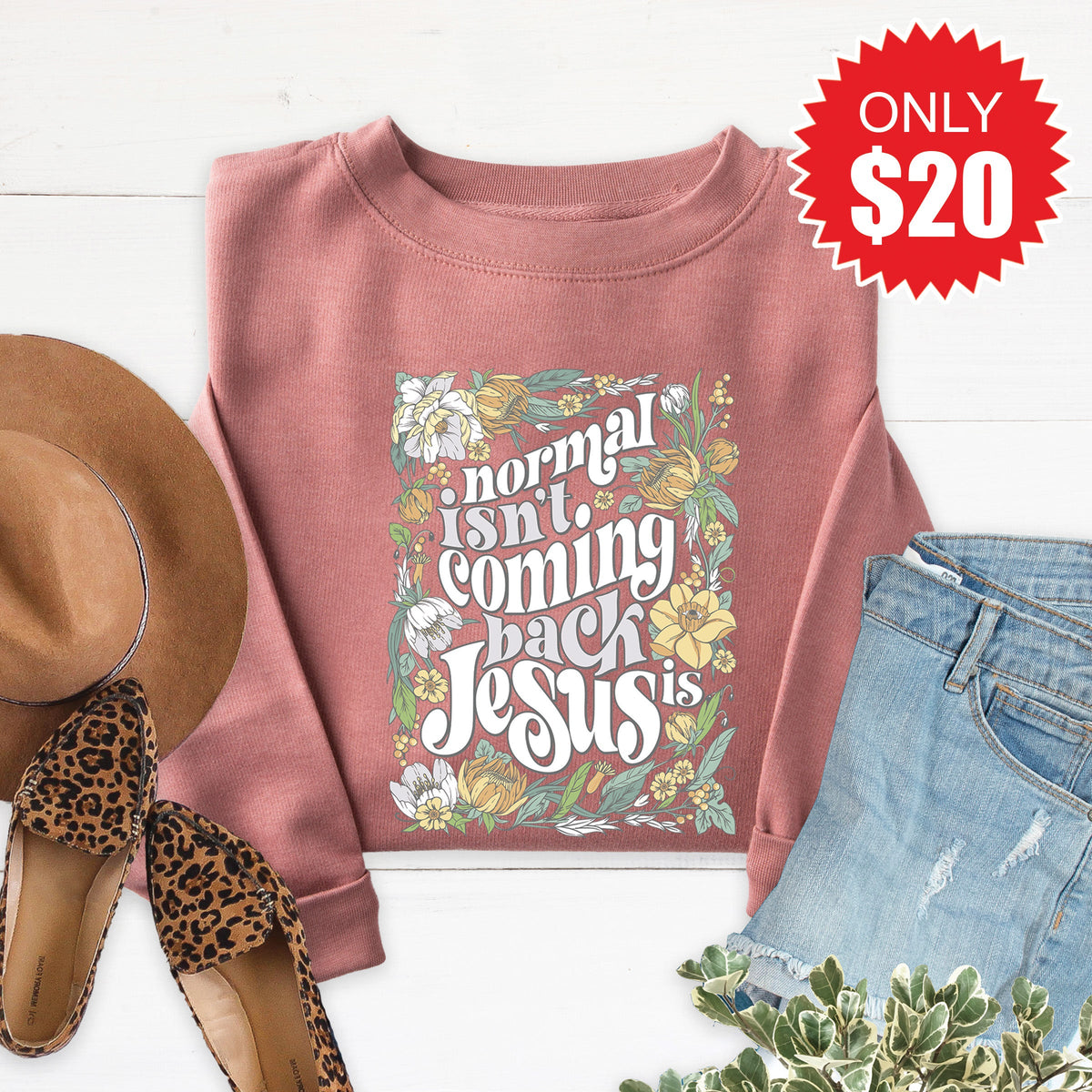 Normal Isn't Coming Back Sweatshirt - Heather Mauve - 20 product image 1