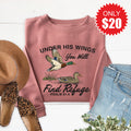 Under His Wings Sweatshirt - Heather Mauve - 20 product image 1