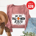 Are You Fall-O-Ween Jesus Sweatshirt - Heather Mauve - 20 product image 1