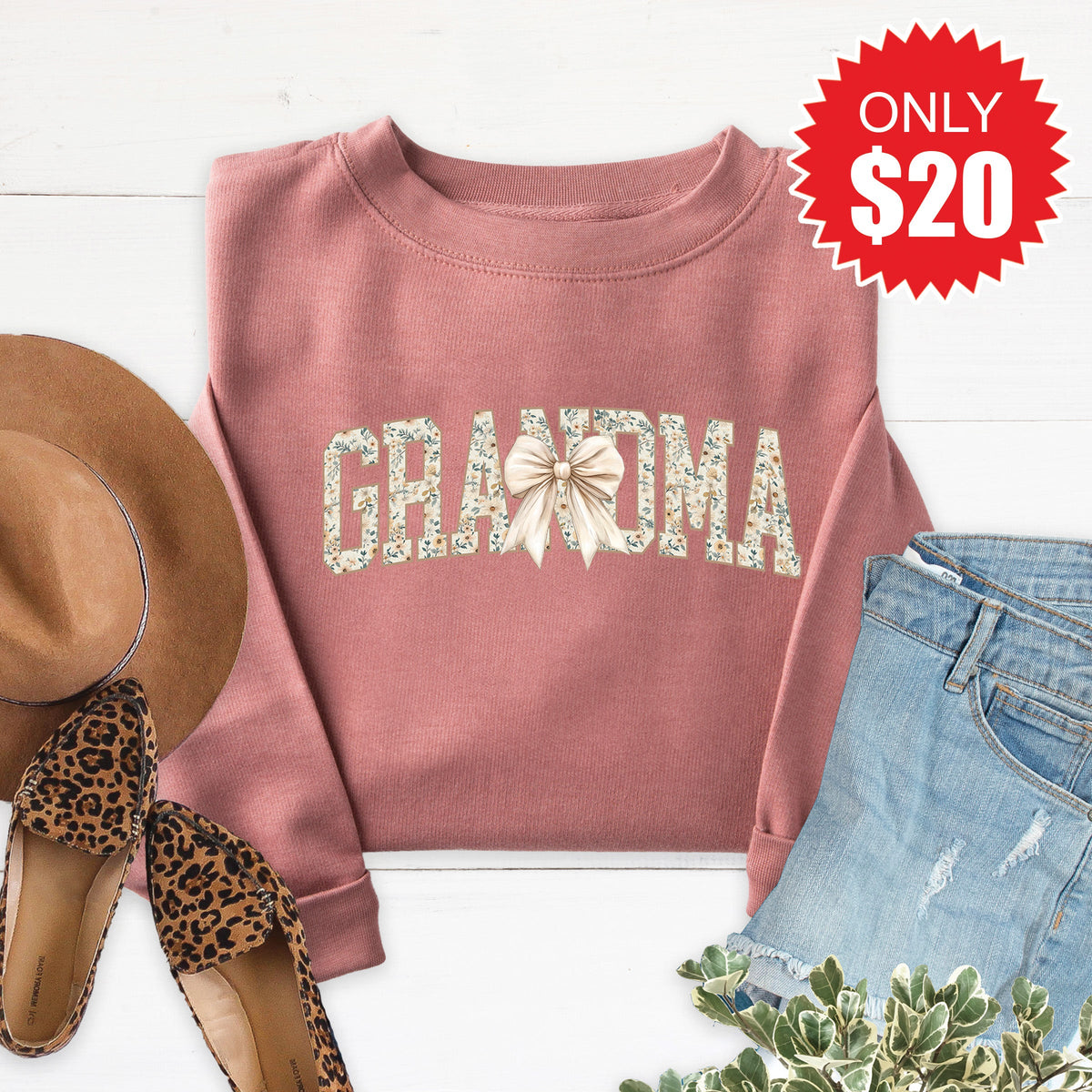 Grandma Sweatshirt - Heather Mauve - 20 product image 1