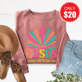 Jesus Makes All Things New Sweatshirt - Heather Mauve - 20 product image 1