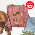 Praise Him Sweatshirt - Heather Mauve - 20 product image 1
