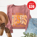 Fall For Jesus Sweatshirt - Heather Mauve - 20 product image 1