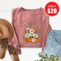 I Will Praise You Sweatshirt - Heather Mauve - 20 product image 1
