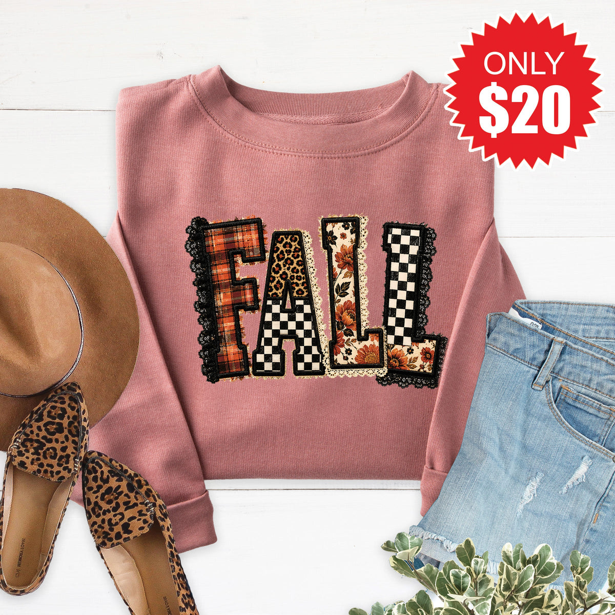 Fall Sweatshirt - Heather Mauve - 20 product image 1