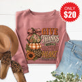 Give Thanks Sweatshirt - Heather Mauve - 20 product image 1