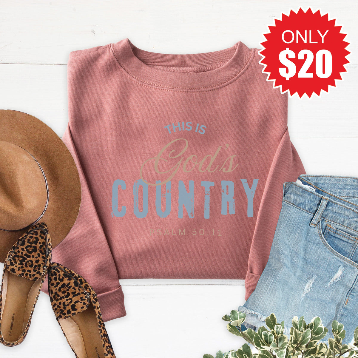 God's Country Sweatshirt - Heather Mauve - 20 product image 1